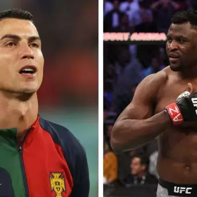 Crstiano Ronaldo a rencontré Francis Ngannou en Arabie Saoudite. 