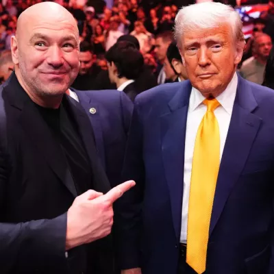 Dana White et Donald Trump à l'UFC