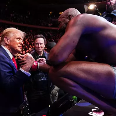 Donald Trump et Jon Jones.