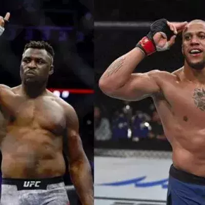 Francis Ngannou et Ciryl Gane