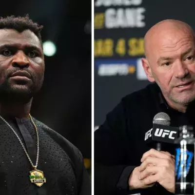 Francis Ngannou et Dana White.