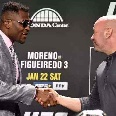 Francis Ngannou et Dana White 