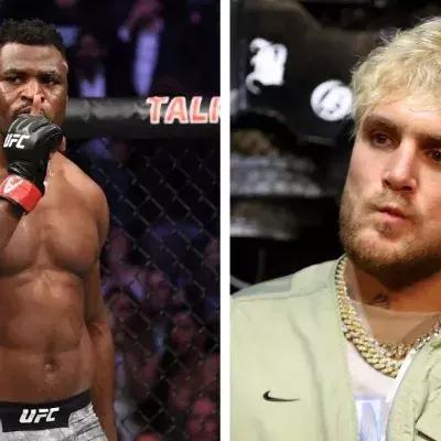 Francis Ngannou et Jake Paul se sont croisés lors du tournage du podcast "Uninterrupted". 