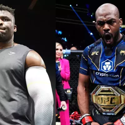 Francis Ngannou et Jon Jones 
