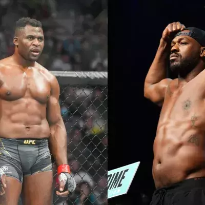 Francis Ngannou et Jon Jones