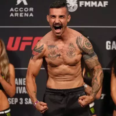 Gabriel Miranda à la pesée de l'UFC