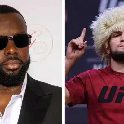Gims et Khabib ont partagé un moment lors de la finale de la Coupe du Monde. 