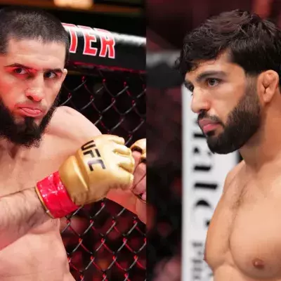 Islam Makhachev et Arman Tsarukyan