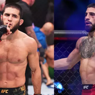 Islam Makhachev et Ilia Topuria 