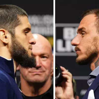 Islam Makhachev et Renato Moicano.