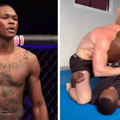 Israel Adesanya n'a pas épargné Logan Paul à l'entrainement. 