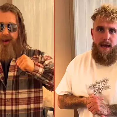 Jake Paul avant et après son déguisement pour l'UFC Noche.