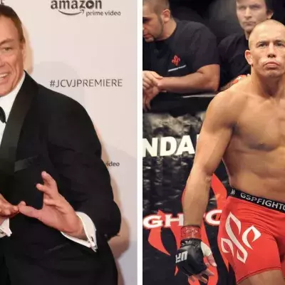 Jean-Claude Van Damme s'est entrainé avec Georges St-Pierre durant une séance. 