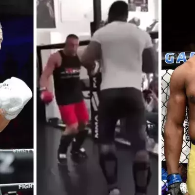 Jérôme Le Banner et Francis Ngannou ont croisé les gants au MMA Factory à Paris. 