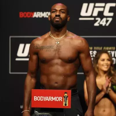 Jon Jones lors de la pesée de l'UFC 247 Jones vs Reyes 