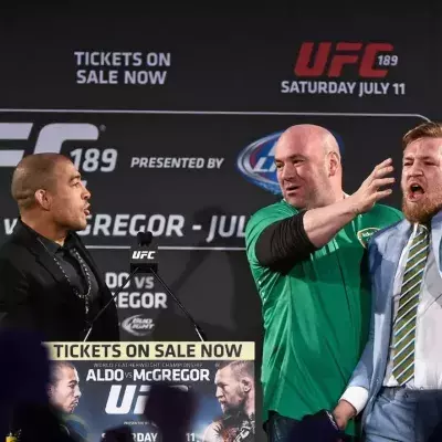 José Aldo et Conor McGregor ont tous les deux été champions de la catégorie des poids plumes à l'UFC. 