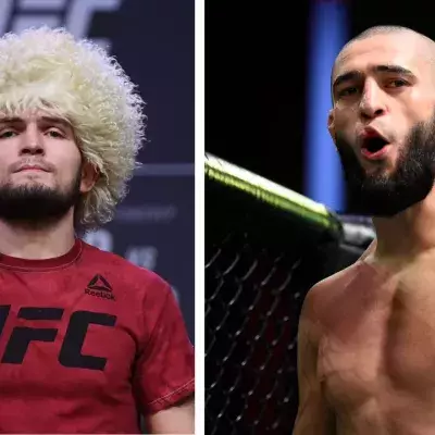 Khabib n'a pas apprécié l'attitude de Khamzat à l'UFC 279. 
