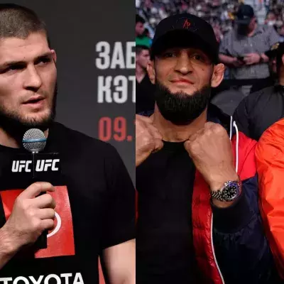 Khabib Nurmagomedov, Khamzat Chimaev et Darren Till