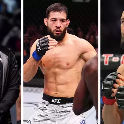Khabib Nurmagomedov, Nassourdine Imavov et Khamzat Chimaev. 