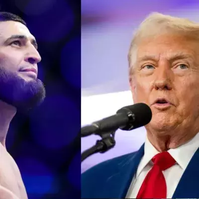 Khamzat Chimaev et Donald Trump 