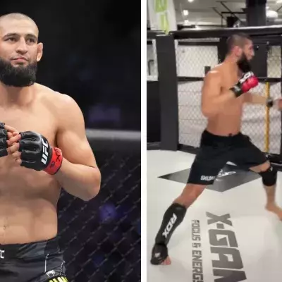 Khamzat Chimaev a fait un combat d'entrainement face à un athlète de 141 kilos. 