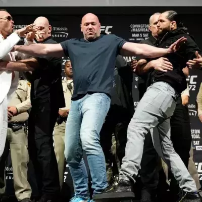 La situation était tendue lors du face-à-face entre Masvidal et Covington. 