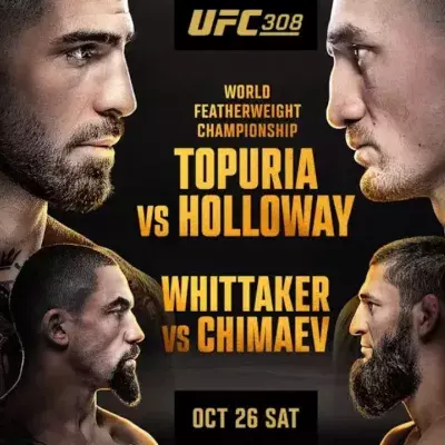 L'affiche officielle de l'UFC 308. 