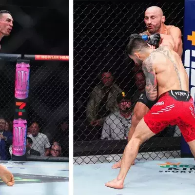 les KO de Max Holloway sur Gaethje et d'Ilia Topuria sur Volkanovski font partie des KO de l'année 2024 à l'UFC. 
