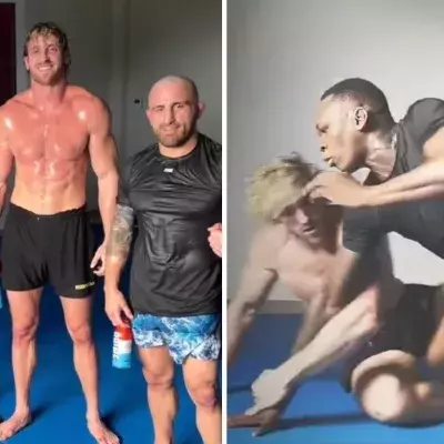 Logan Paul s'est entrainé avec Israel Adesanya et Alexander Volkanovski. 