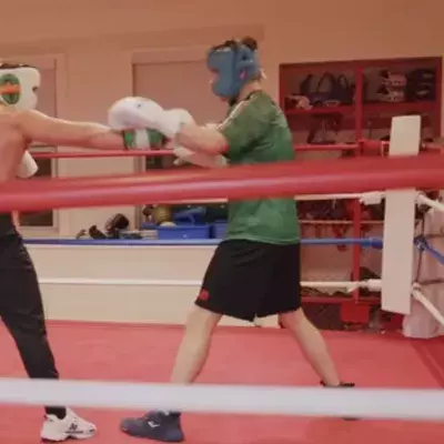 McGregor en sparring contre Sean O’Bradaigh