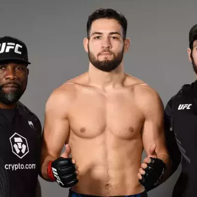 Nassourdine Imavov ne travaille plus avec son ancien coach Fernand Lopez (ici à gauche) et le MMa Factory depuis la fin d'année 2023. 