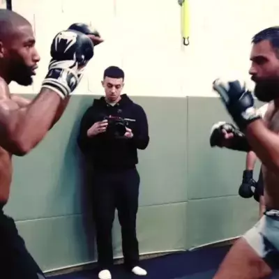 Salahdine Parnasse et Benoit Saint-Denis à l'entrainement.  