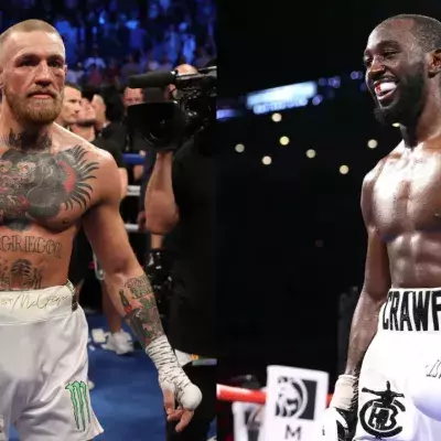 Terence Crawford et McGregor sur le ring