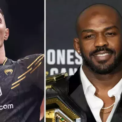 Tom Aspinall et Jon Jones avec leur ceinture