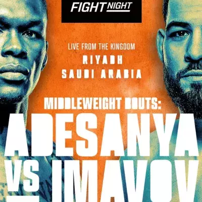 Visuel officiel Adesanya vs Imavov