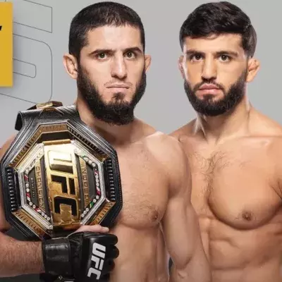 Visuel officiel Makhachev vs Tsarukyan 