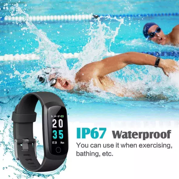 Cette smartwatch est étanche et peut vous servir lorsque vous nagez.