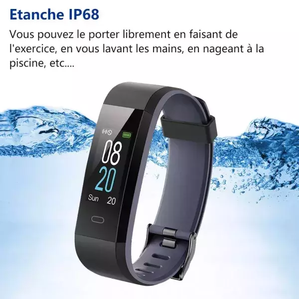 Comme de nombreuses montres connectées, elle est étanche.