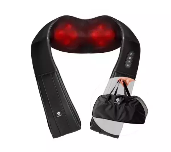 Le masseur Etekcity est à placer sur le haut du dos ou le cou.