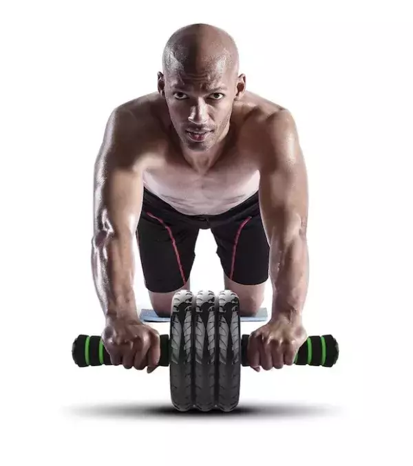 La roue abdominale vous permet de travailler au poids de corps pour un entraînement parfaitement équilibré !