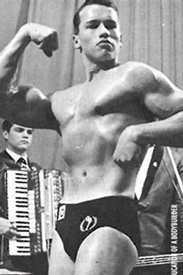 Arnold Schwarzenegger au début de sa carrière en Bodybuilding