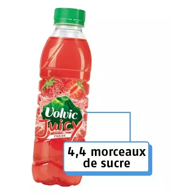16. La boisson Volvic Juicy 