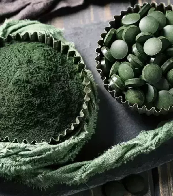 La spiruline est souvent utilisée en cachet mais s'avère être un très bon apport en protéines.
