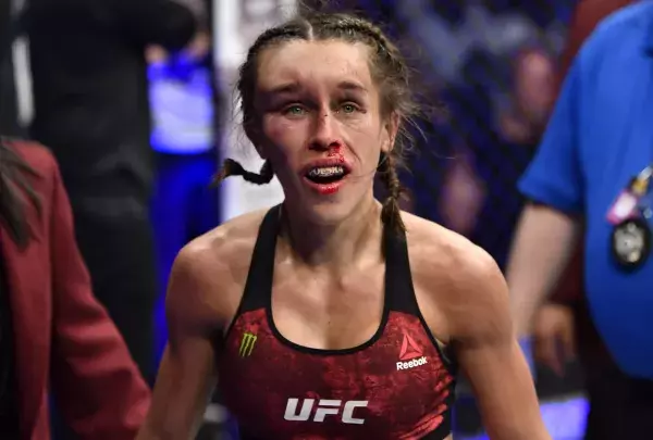 Joanna Jedrzejczyk après son combat contre Zhang Weili 
