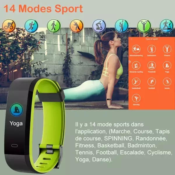 Smartwatch parfaite pour les sportifs, elle possède plusieurs modes "sport" selon vos goûts.