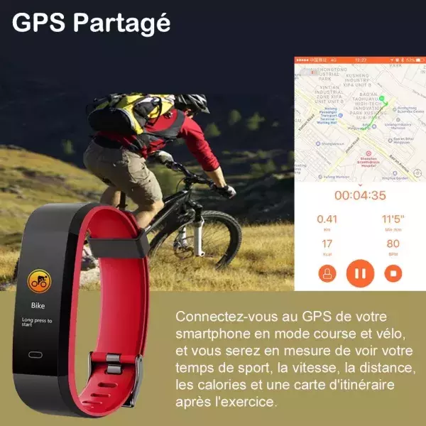 Son système de GPS est très efficace en cas d'activités physiques.