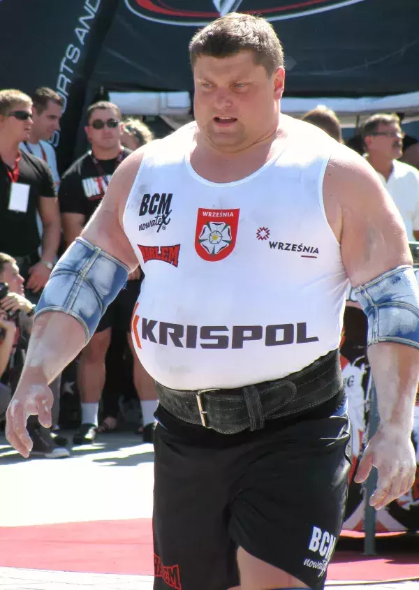 Zydrunas Savickas lors de ses premières compétitions en tant que Strongman