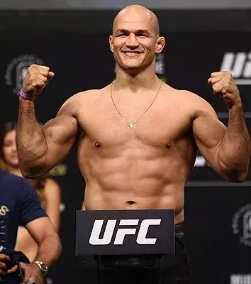Et leur évolution finale : Junior Dos Santos. Ancien champion également, chez les lourds, brutal, amateur de combats intenses et épiques... et chauve !